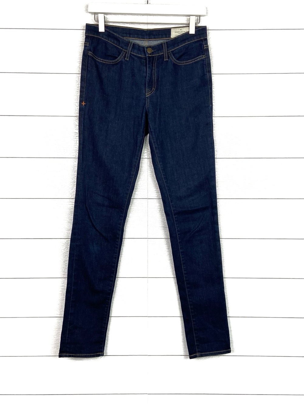 IMOGENE and WILLIE Lucy Dark Wash Skinny Jean Blue Denim 27 Stretch